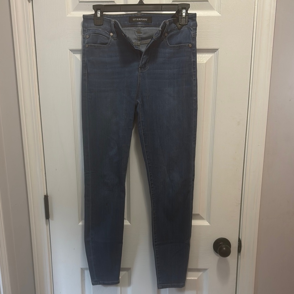 Liverpool Blue Skinny Jeans with Stretch